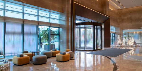 Hotel lobby interior. modern design style.